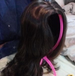 20" SYNTHETIC DARK BROWN LOOSE WAVES WIG